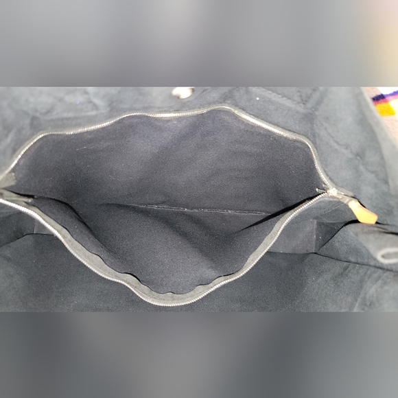 HERMÈS Toile Fourre-Tout Black Canvas Tote Holdall - Picture 10 of 16